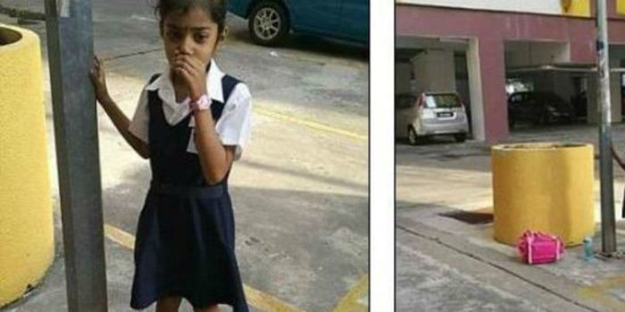 Como punição, mãe acorrenta filha de 8 anos a poste de luz
