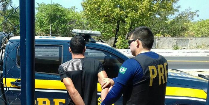 Acusado foi preso pela PRF (Crédito: Reprodução)