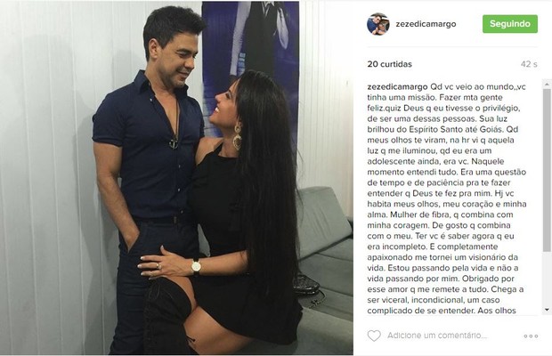 Zezé Di Camargo e Graciele Lacerda (Crédito: Reprodução)