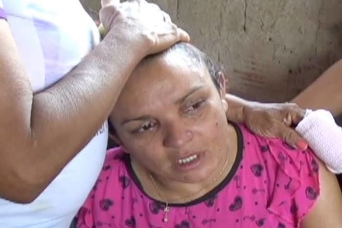 Mãe de Manoela, morta pelo companheiro em Timon (Crédito: Rede Meio Norte)
