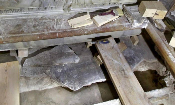 Descoberta tumba original em que Jesus teria sido enterrado (Crédito: GALI TIBBON / AFP)