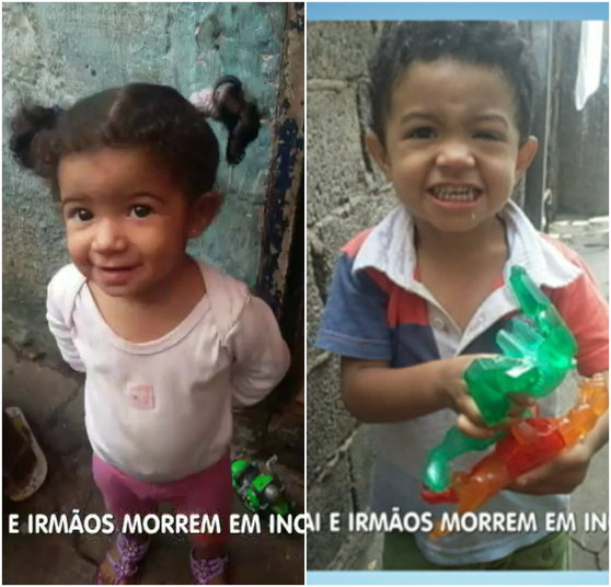 Crianças morreram por intoxicação (Crédito: Reprodução)