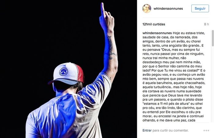 Postagem de agradecimento (Crédito: Instagram)