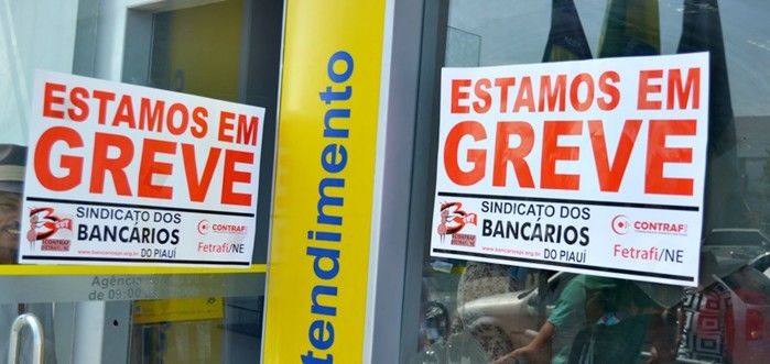 Greve dos bancários continua