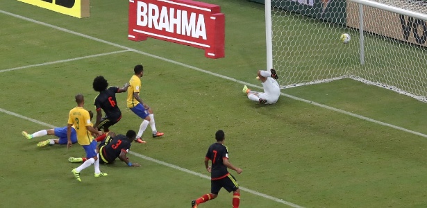 Jogo entre Brasil e Colombia (Crédito: Reprodução)