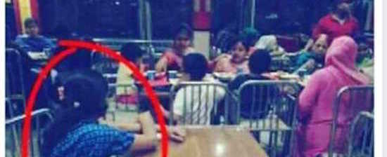 Imagem de babá isolada em restaurante revolta a internet