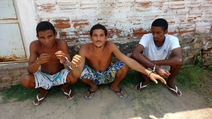 Parte dos presos no Morro da Esperança (Crédito: Reprodução)