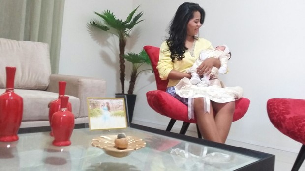 Stefhany Absoluta mostra sua filha (Crédito: Arquivo Pessoal )