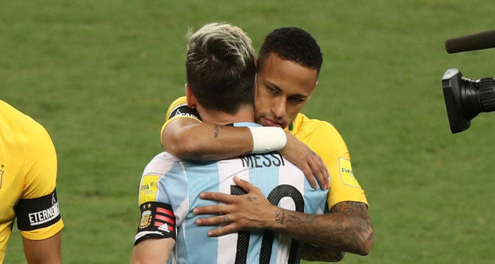Brasil dá show na Argentina (Crédito: AFP)
