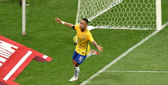 Brasil dá show na Argentina (Crédito: AFP)