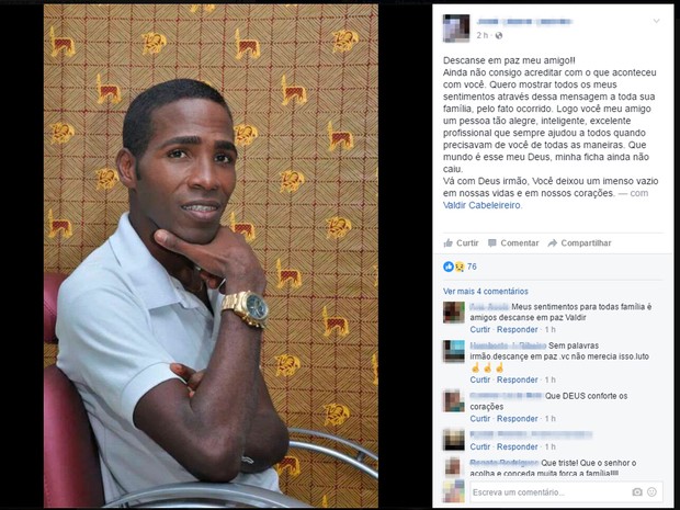 Cabeleireiro é morto a tiros em salão enquanto atendia clientes