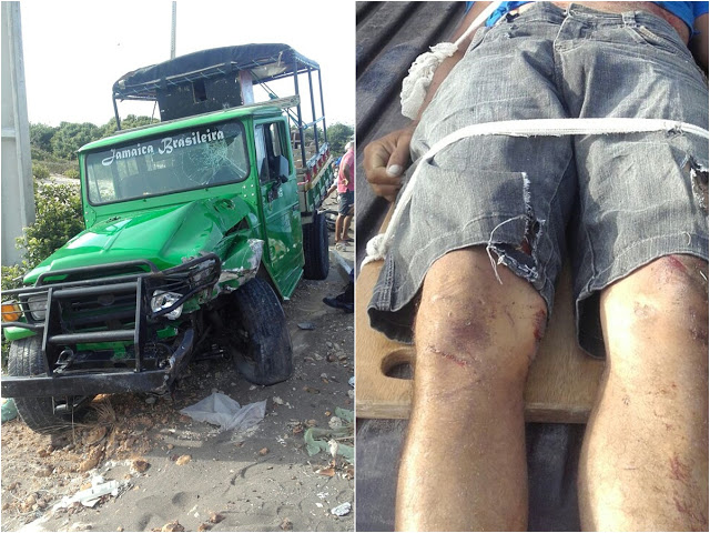 Colisão entre moto e carro deixa duas vítimas no Maranhão (Crédito: Reprodução)