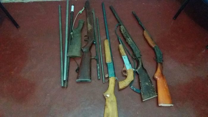 Armas apreendidas com Francisco Antônio de Macedo (Crédito: Divulgação)