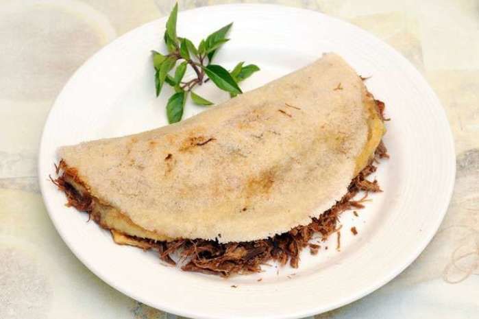 Receita: Crepe de carne seca