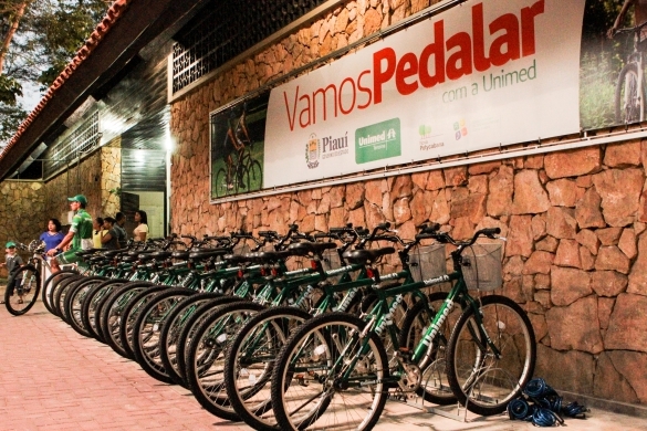 Bicicletário do Parque Nova Potycabana (Crédito: Jorge Henrique Bastos)