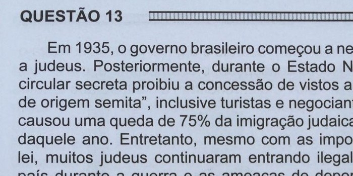 Questão de história do Enem causa polêmica entre especialistas
