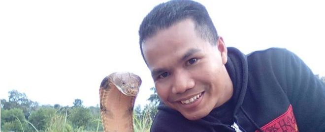"Não casei com uma cobra", diz bombeiro malaio que viralizou