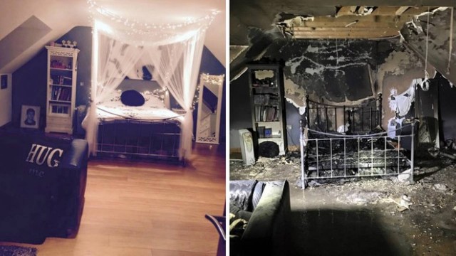 Quarto foi completamente destruido (Crédito: Reprodução)