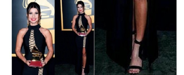 Bronzeado de Paula Fernandes no Grammy vira alvo de comentários