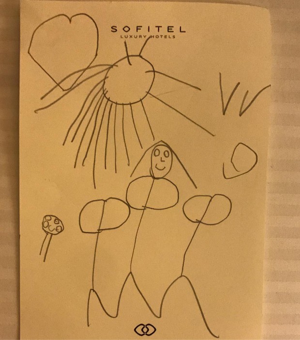 Grazi Massafera posta desenho de Sofia (Crédito: Reprodução)