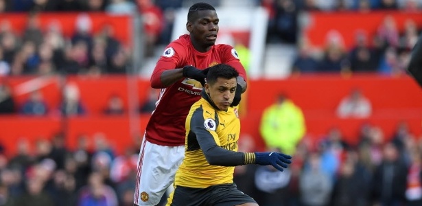 Clássico entre United e Arsenal acabou empatado por 1 a 1 (Crédito: AFP)