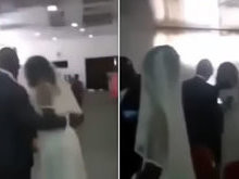 Amante aparece vestida de noiva em cerimônia de casamento
