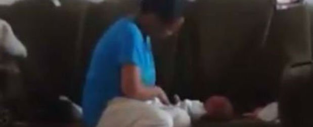 Vídeo flagra mulher dando 42 tapas no rosto de criança; assista
