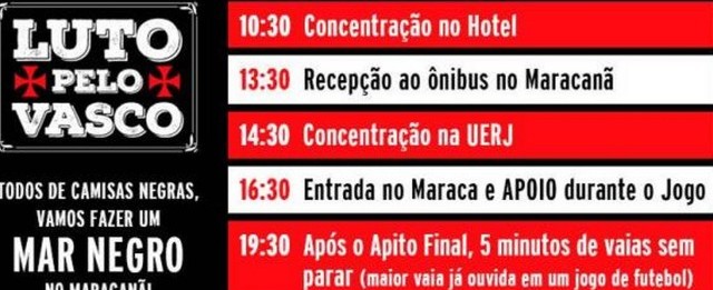 Mesmo com retorno garantido, torcida do Vasco organiza protesto