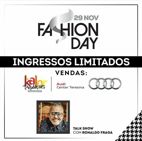 Talk show com Ronaldo Fraga será dia 29 na Audi Center Teresina