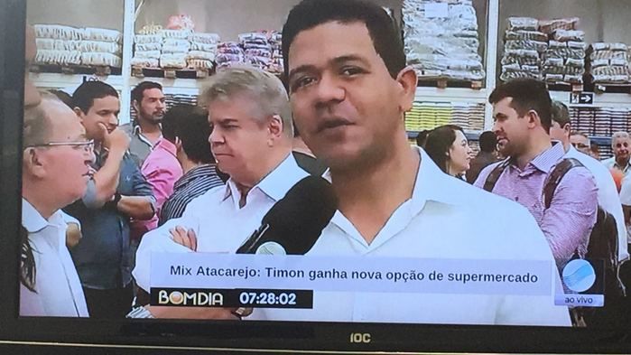 Prefeito Luciano Leitoa participa da inauguração do Mix Atacarejo Mateus em Timon (Crédito: Reprodução)