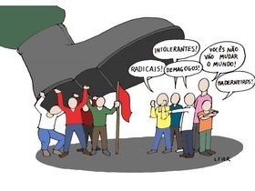 A influência partidária confunde o movimento sindical