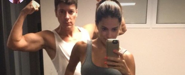 Vera Viel mostra barriga sequinha ao lado do marido Rodrigo Faro