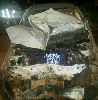 Veículo modelo Fiat Strada em que seguia Francisco Nunes da Silva (Crédito: PortalB1)
