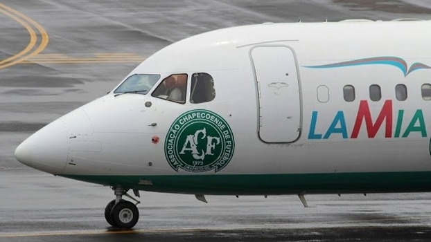 Avião que levava a Chapecoense à Colômbia caiu (Crédito: Reprodução)