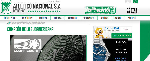 Atletico Nacional pede a entrega do título da Sul-Americana à Chape