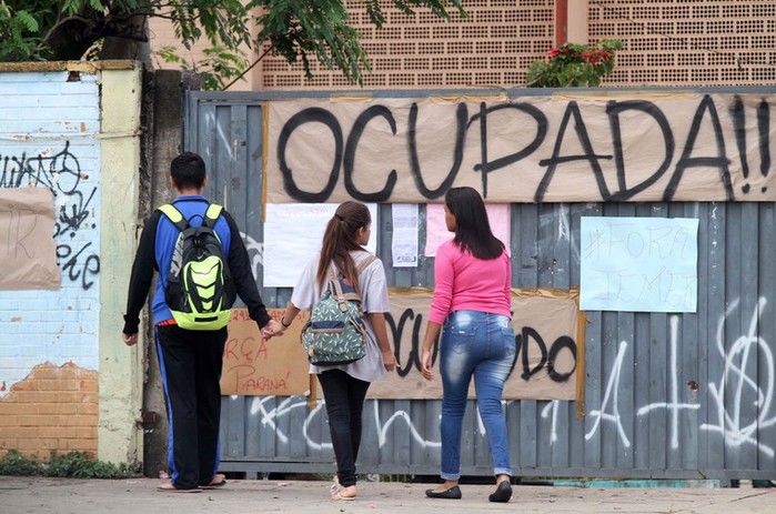 Escola ocupada (Crédito: Reprodução)