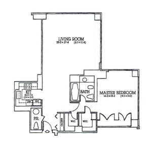Planta do apartamento de Marin em Nova York (Crédito: Reprodução)
