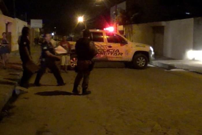 Local onde ocorreu a morte com dois feridos (Crédito: Rede Meio Norte)
