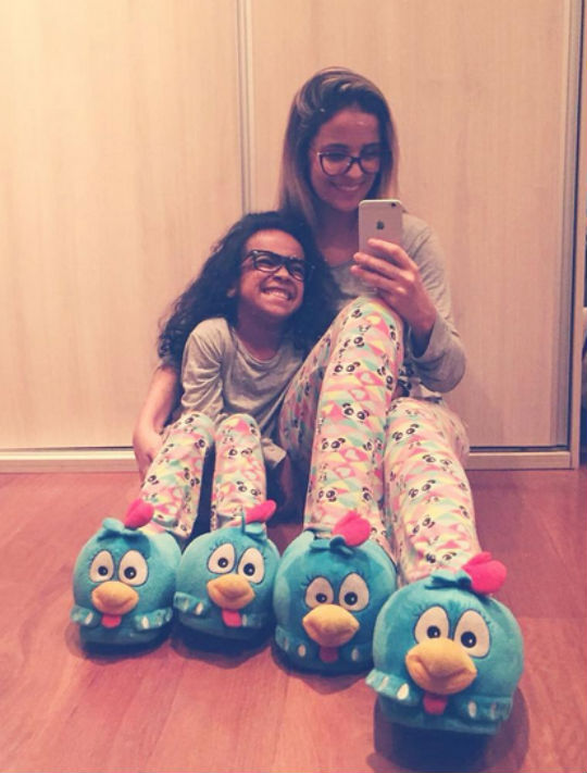 Renata e sua filha Rafaela