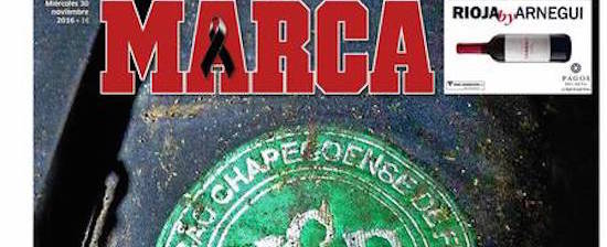 Tragédia da Chapecoense é destaque em principais jornais do mundo