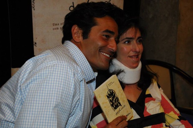 Luciano Szafir com a irmã, Alexandra,