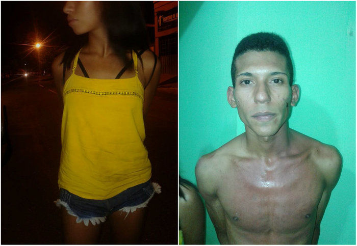 Polícia prende jovem e aprende menor com simulacro de arma de fogo (Crédito: Reprodução)