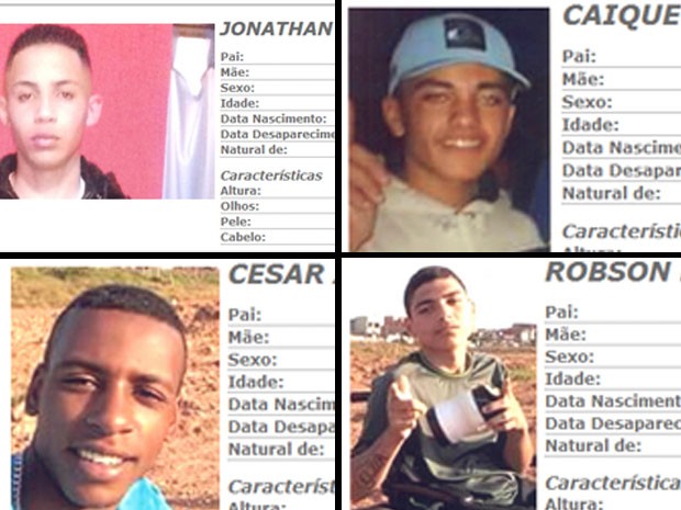Jovens que estavam desaparecidos (Crédito: Reprodução)