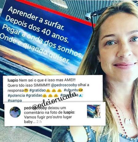 Atriz fez post mencionando o ex (Crédito: Reprodução)