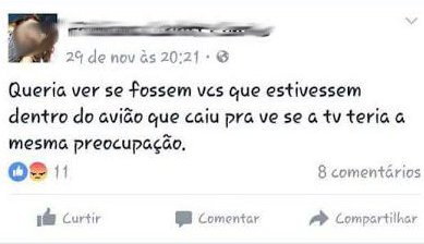 Após polêmica, posts foram apagados