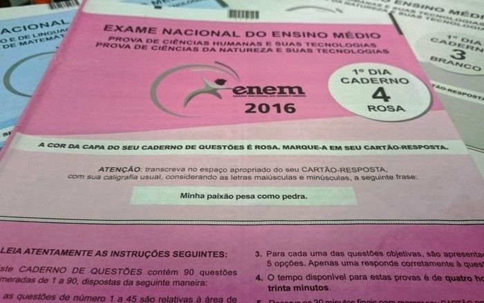 Enem 2016 (Crédito: Reprodução)