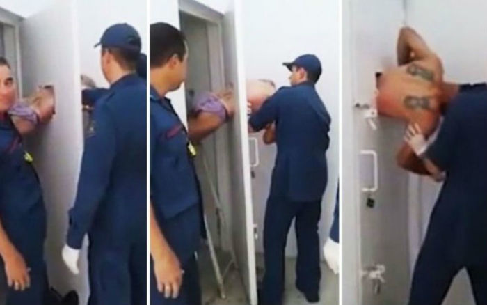 Detento ficou entalado na própria cela