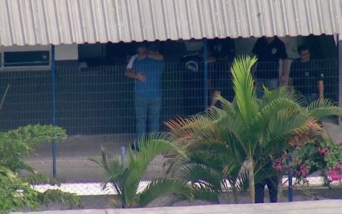 Sérgio cabral deixa o Complexo de Gericinó, em Bangu (Crédito: Reprodução)