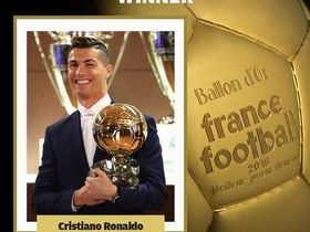 Cristiano Ronaldo conquista sua quarta Bola de Ouro