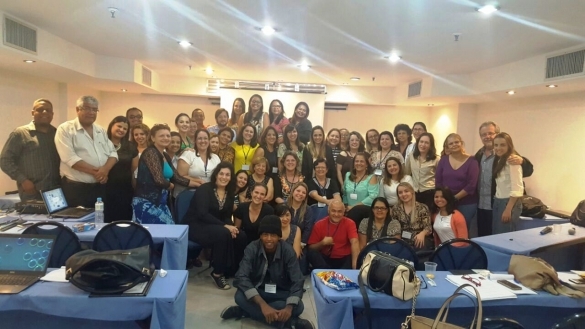 Encontro em que foi anunciado o Padrão Ouro do Banco de Leite da Evangelina Rosa (Crédito: Reprodução)